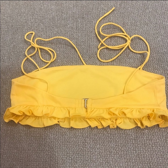 Tularosa yellow ruffle bikini - Picture 7 of 8